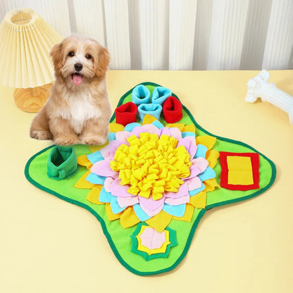 Interactive Dog Snuffle Mat – Slow Feeding Puzzle Toy for Boredom & Mental Enrichment