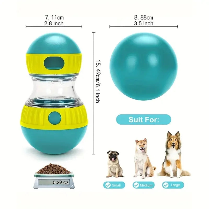 Interactive Dog Treat Dispenser Toy – Slow Feeder Puzzle for Mental Stimulation & Healthy Eating
