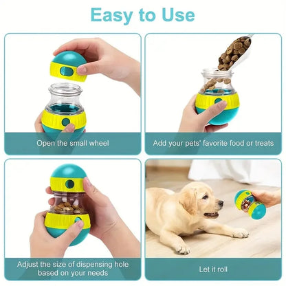 Interactive Dog Treat Dispenser Toy – Slow Feeder Puzzle for Mental Stimulation & Healthy Eating