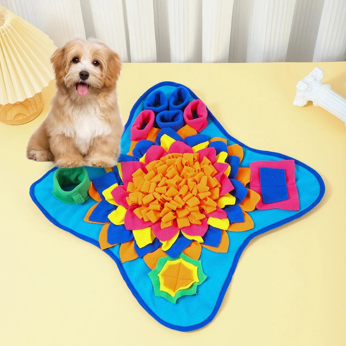 Interactive Dog Snuffle Mat – Slow Feeding Puzzle Toy for Boredom & Mental Enrichment