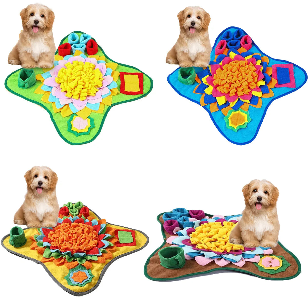 Interactive Dog Snuffle Mat – Slow Feeding Puzzle Toy for Boredom & Mental Enrichment